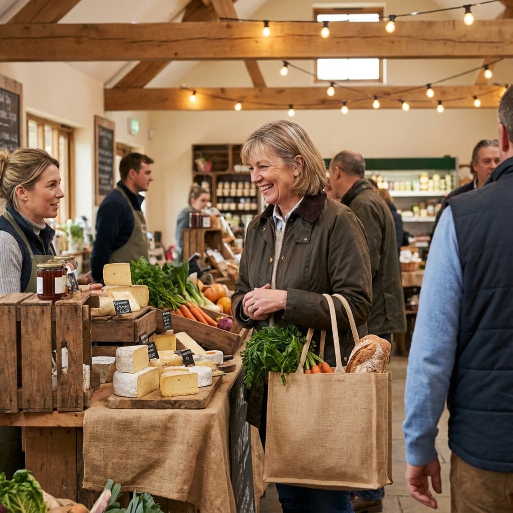 UK consumer shopping for fresh food
