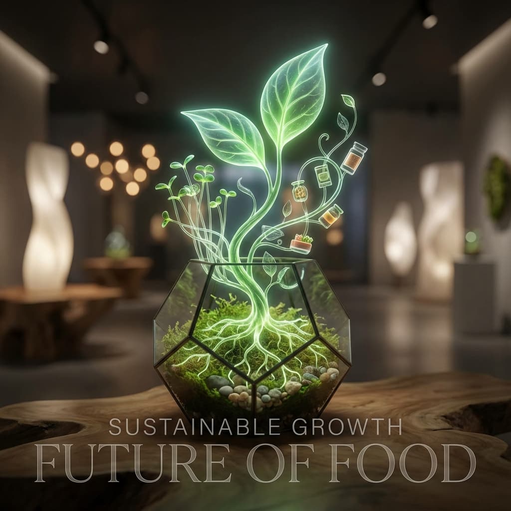 Artistic visualization of sustainable growth
